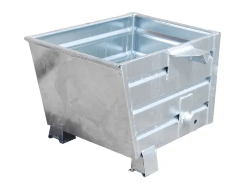 Kiepbak Hxbxd 600x600x800mm 0.30m³ 55kg Draagverm. 500kg Verzinkt