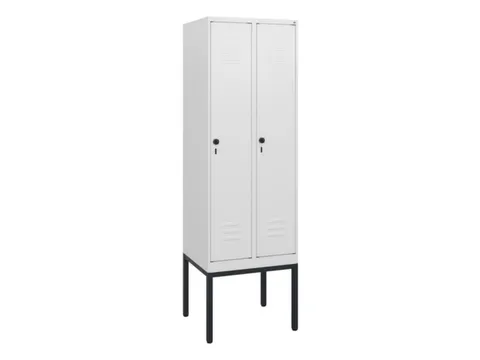 locker,HxBxD 1950x600x500mm,2vak,vak B 300mm,draaigrendel