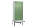 locker voor scheiding van kleding,HxBxD 2120x800x815mm,2vak