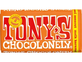 Chocolade Tony's Chocolonely reep 180gr melk karamel zeezout - 2
