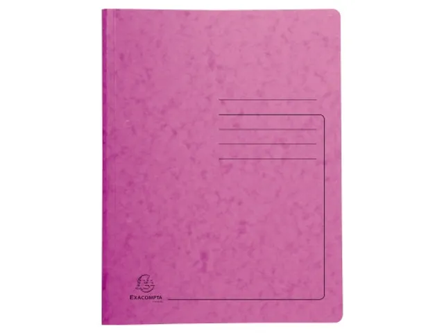 Map glanskarton 355g met veer A4 roze