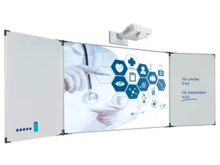 Projectiebord vijfvlaks 120x214cm 16:9 mat wit Extraflat - 1