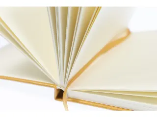 Schetsboek Kangaro A6 okergeel PU hardcover 80 blad 140 grams roomwit - 9