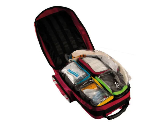 reddingsrugzak,DIN 13157/EHBO,Cordura,rood,HxBxD 450x270x180mm