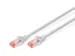 CAT 6 S-FTP patchkabel Cu LSZH AWG 27/7 Lengte 15m Grijs