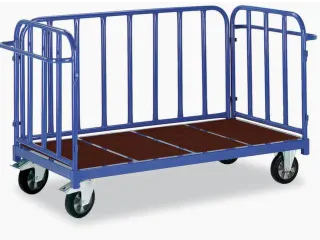 wagen met drie wanden,draagverm. 1200kg,laadvl. LxB 2000x800mm - 2