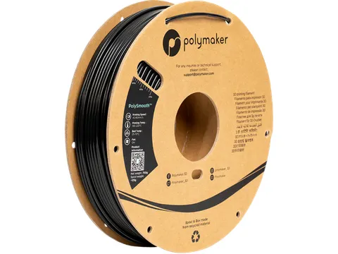 Polymaker 3D filament PolySmooth PVB 1.75mm Zwart 0.75kg