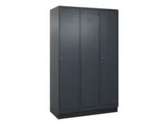 locker voor scheiding van kleding,HxBxD 1950x1200x500mm,3vak