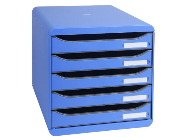 Exacompta Ladenblok Big-Box Plus Classic Ijsblauw 5 Laden A4