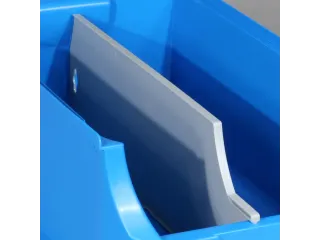 lengteverdeler,v. magazijnbak,HxD 170x473mm,dikte 10mm,Polystyreen - 1