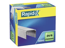 Nieten Rapid 24/6 gegalvaniseerd strong 5000 stuks Nieten Rapid 24/6 gegalvaniseerd strong 5000 stuks