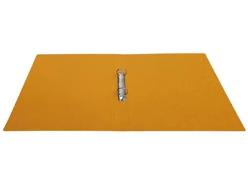 ringmap A4 uit glanskarton 2 ringen 25 mm geel