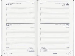 Agenda 2027 Brepols Saturnus Lima 2dagen/1pagina zwart - 1