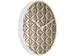 Horloge murale NeXtime 'Bella Mirror' Ø50cm bois/miroir blanc