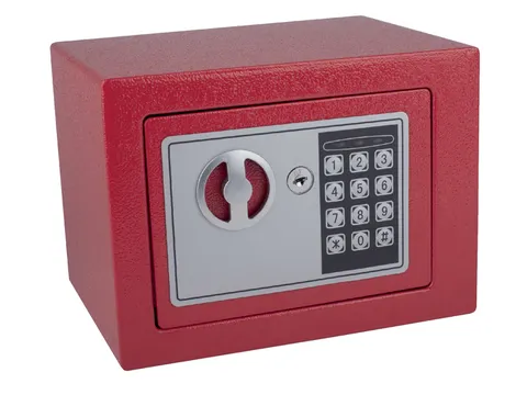 Kluis Pavo mini elektronisch 230x170x170mm rood