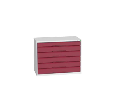 ladekast HxBxD 800x1050x550mm 6laden romp RAL7035 front RAL3004