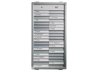 Infobord Lega Aan/afwezig 54x28cm 20 Namen - 1