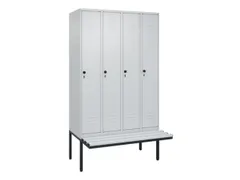 locker voor scheiding van kleding,HxBxD 2120x1200x815mm,4vak
