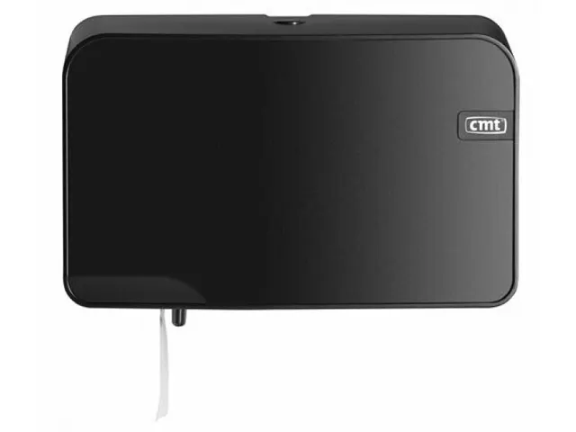CMT Quartz Toiletrolhouder Duo Compact Traditioneel Zwart