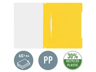 Snelhechter Leitz 4191 standaard A4 geel 30% gerecycled plastic - 2