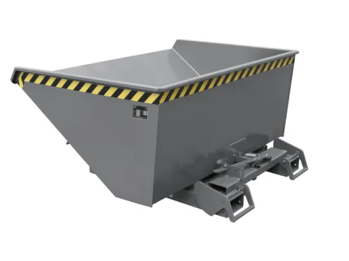 kiepbak,HxLxB 865x1485x1570mm,0,9m³,draagverm. 1000kg,RAL7005
