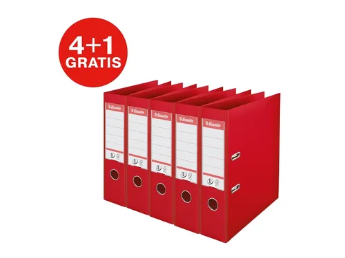 Ordner Esselte Vivida No.1 multipack 75mm A4 5 stuks rood
