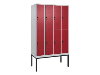 dubbeldekse locker,HxBxD 2120x1200x500mm,4x2vak.,vak B 300mm - 1