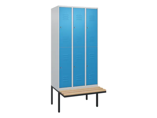 Dubbeldekse dekenkist,HxBxD 2120x900x815mm,3x2vak.,vak B 300mm