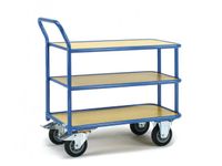 Tafelwagens 2610 400kg 2 Etages 850x500mm Houten Plaat