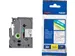 TZe tape voor P-Touch 12 mm, wit op transparant