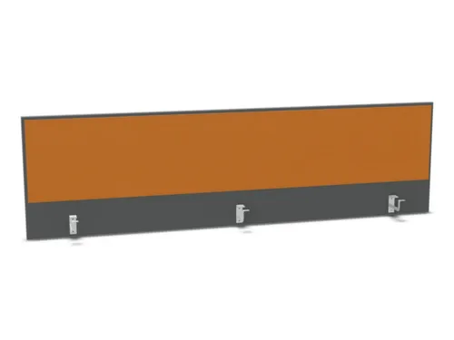 opzetpaneel bureau aanbouw achter MS-donkergrijs BN3005-geel 2000mm