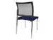 Siège visiteur Assise tissu bleu Dos maille noir