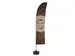 Beachflag 430cm complete set "Café" Bruin