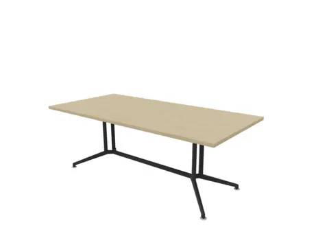 vergadertafel,HxBxD 740x2100x1000mm,rechthoekig