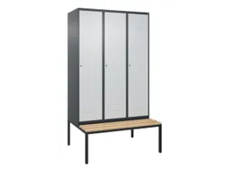 locker voor scheiding van kleding,HxBxD 2120x1200x815mm,3vak