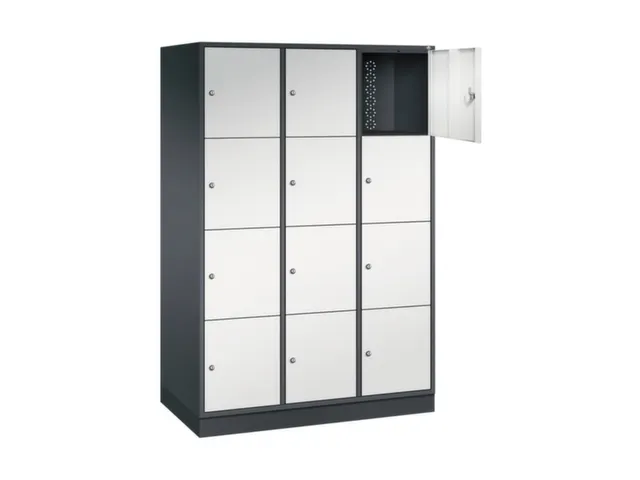 grootvolume-lockersysteem,RAL 7021/RAL 7035,HxBxD 1950x1220x600mm