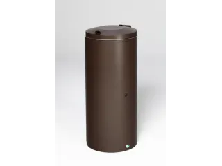 afvalbak,120l,HxBxD 980x440x500mm,romp staal donkerbruin - 2