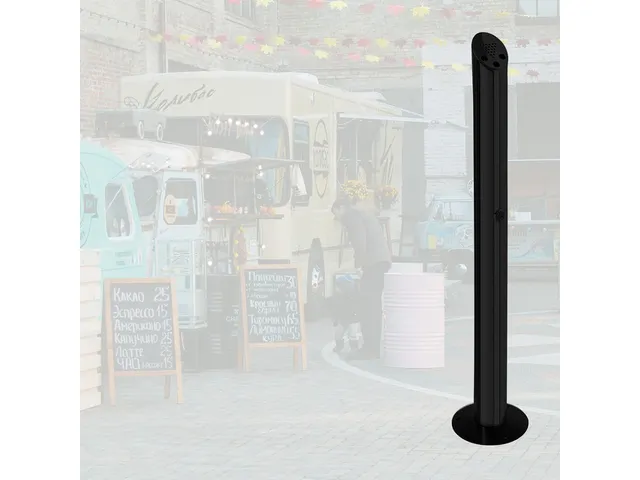 Cendrier colonne BRASQ AT300 inox noir