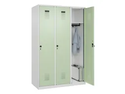 locker,HxBxD 1850x1200x500mm,3vak,vak B 400mm,draaigrendel