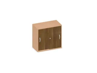 schuifdeurkast,HxBxD 770x800x430mm,decor romp beuken,decor front noten - 1