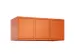 opzetkast,v. locker,3vak.,vak B 400mm,HxBxD 500x1200x500mm