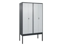 locker voor scheiding van kleding,HxBxD 2120x1200x500mm,4vak