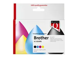 Inktcartridge Quantore alternatief tbv Brother LC-3219XL zwart+3 kleur