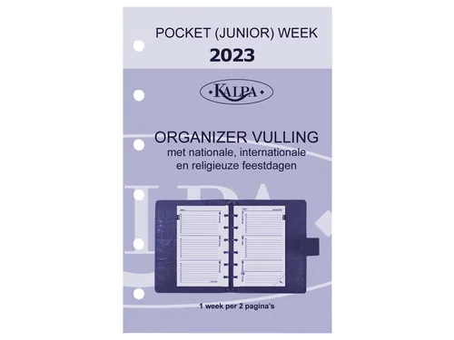 Agendavulling 2027 Kalpa Pocket jaardoos 7dagen/2pagina'