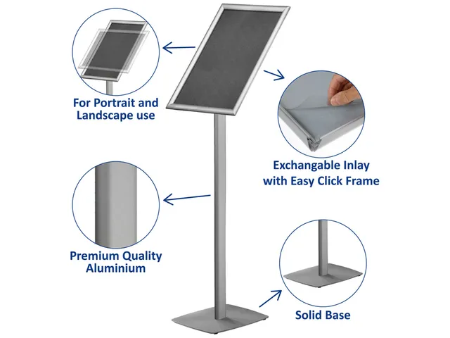 Infostandaard Europel incl. A3 kliklijst 25mm