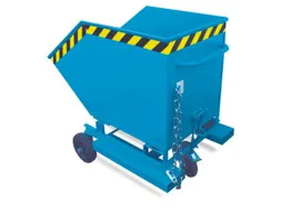 Kiepbak 1090x900x1330mm 400l M. Wielen Vorksloffen Ral5012