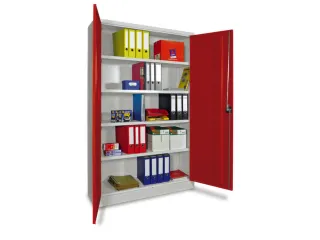 grootvolumekast met openslaande deuren,RAL7035,front RAL3000 - 2