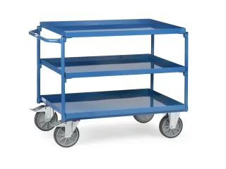 Tafelwagen 4830 Staalplaat En Rand 3 Etages 400kg 850x500mm - 1