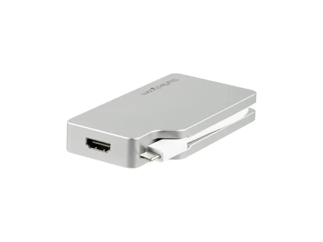 Aluminium A/v Reisadapter 4-in-1 Usb-c Naar Vga, Dvi, Hdmi Of Mdp 4k