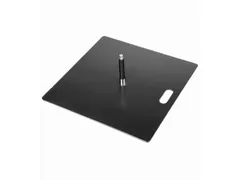 Beach Flag Base Staalplaat 12 kg Zwart met 25mm Rotator